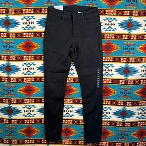 H&M Skinny Ankle Jeans Regular Waist Black‎ Denim Size 2